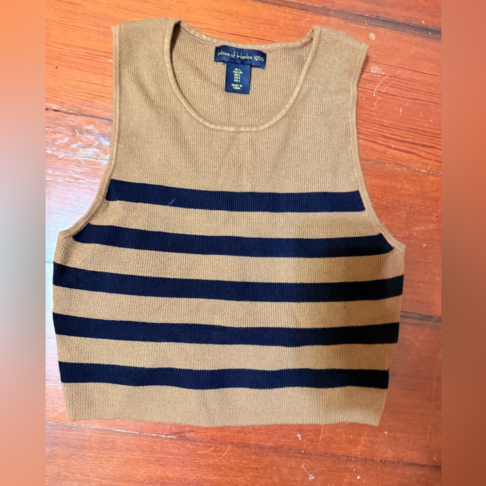House of Harlow 1960 Tan Knit Top